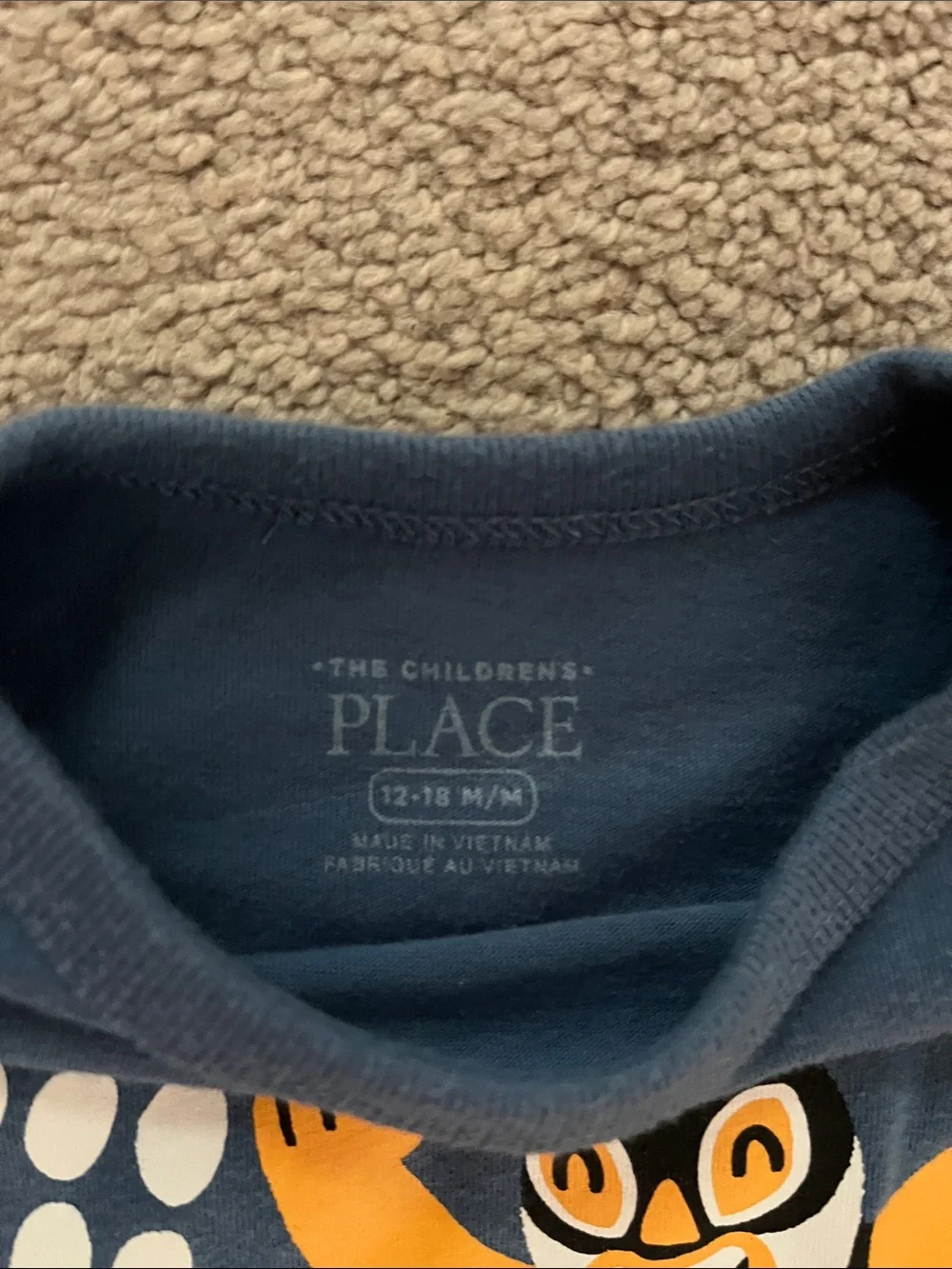 🍼The Children's Place Navy Blue 'Dad's High Flyer' Long-Sleeve Graphic Tee🍼